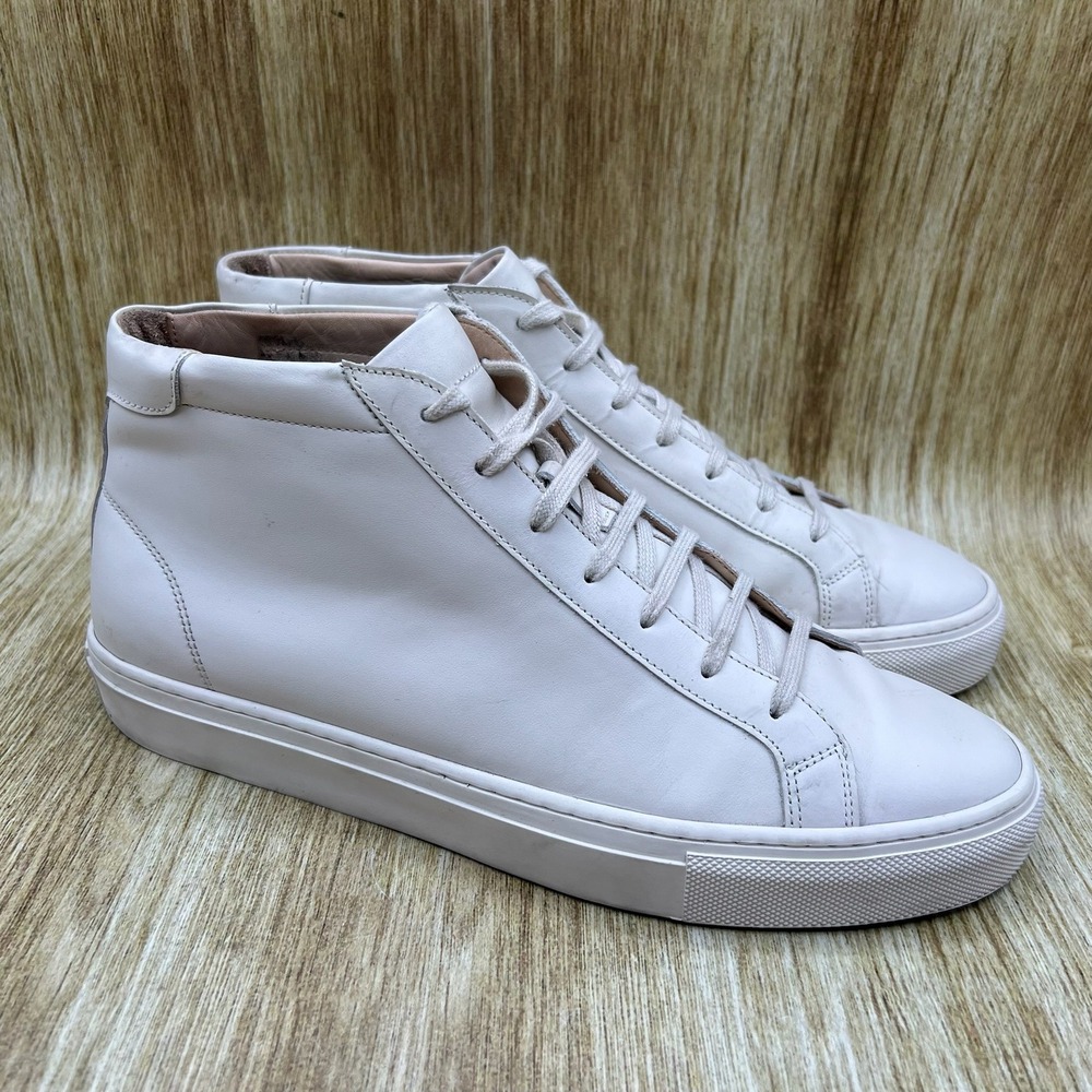 Suitsupply Leather High Top Sneakers Men's‎ Size 9 EU 42 Minimalist Casual Shoes